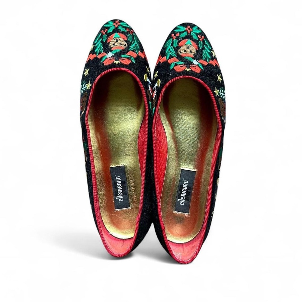 Christmas bear ballet flats